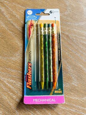 Vintage 2007 Y2K Mini Flashers brand mechanical pencils from Mega